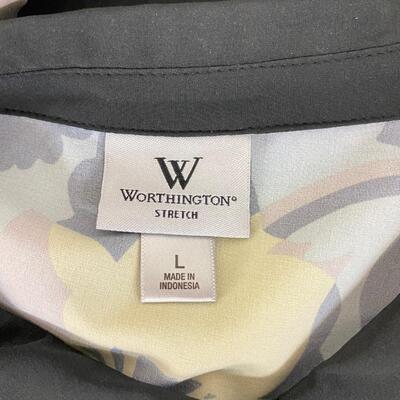 WORTHINGTON STRETCH - FUN WOMENâ€™S TOP - SIZE L