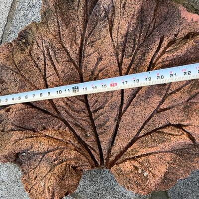 Large Outdoor 24 inch Decorative Cement Leaf