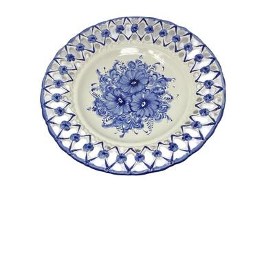 Vestal of Portugal Glazed Blue and White Plate