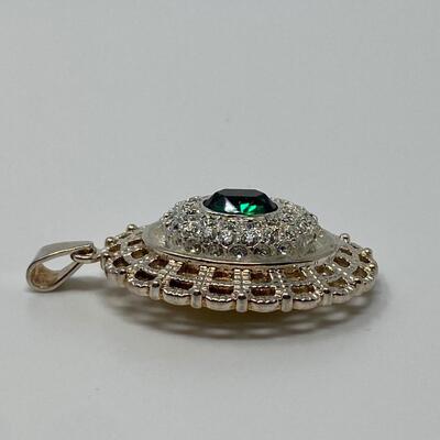 Double-Sided Jewel and Cameo Pendant