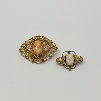 Antique Cameo Brooches