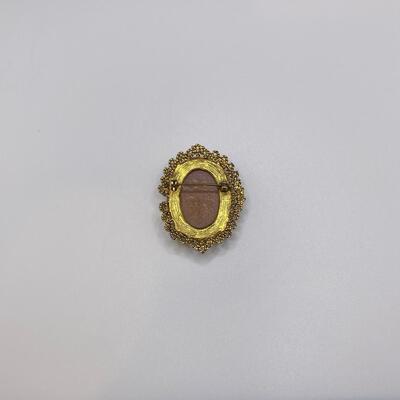 Vintage OmbrÃ© Colored Cameo Pin