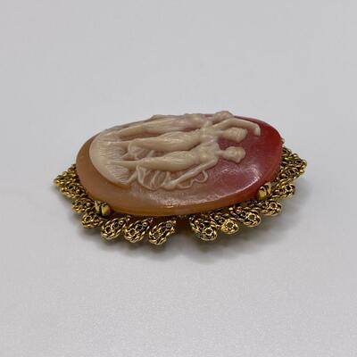 Vintage OmbrÃ© Colored Cameo Pin