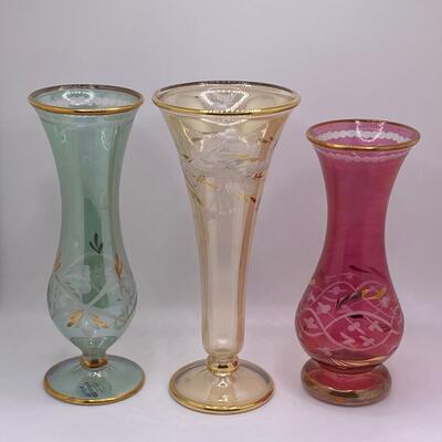 Collection of Egyptian Royal Limited Crystal Vases