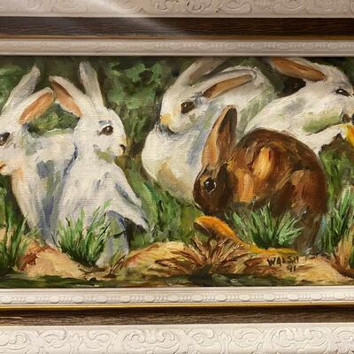 Rabbit Art by Dorothy Walsh