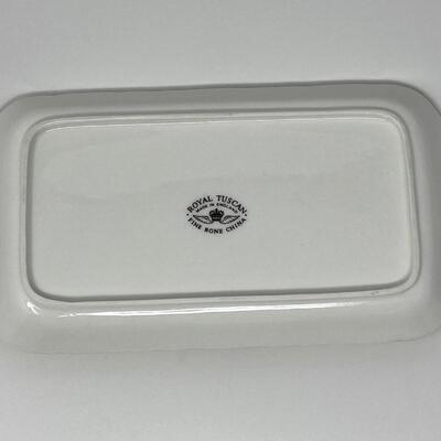 Vintage White Vessel and Decorative Plate