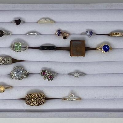 Collection of Costume Jewelry Rings
