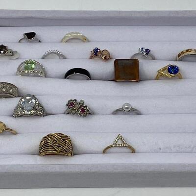 Collection of Costume Jewelry Rings