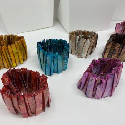 The Mother of Pearl Elastic Bracelet Lot
