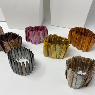 The Mother of Pearl Elastic Bracelet Lot