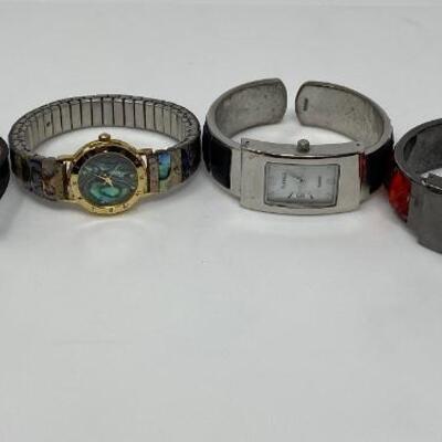 Assortment of Watches Including ExpLrAess (LA Express or Express LA), Mary Kay, Christian Benet, and Peck & Peck
