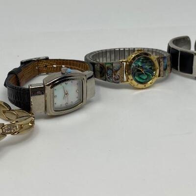 Assortment of Watches Including ExpLrAess (LA Express or Express LA), Mary Kay, Christian Benet, and Peck & Peck