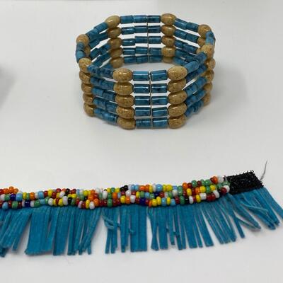 Microbead and Fringe Bracelet Lot