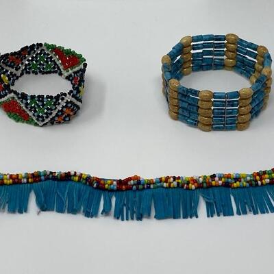 Microbead and Fringe Bracelet Lot