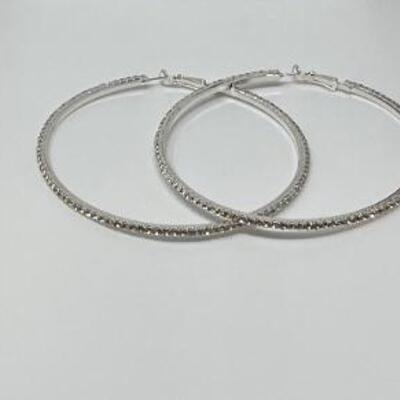 The Crystal Hoop Earrings Lot