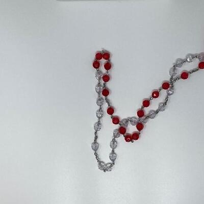 The Plastic and Glass Bead Rosary Lot