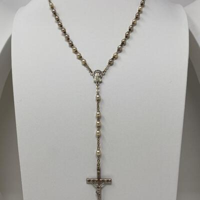 The Glass Bead and Pendant Rosary Lot