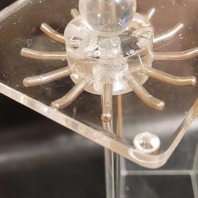 Lot 124: Vintage Clear Mid Century Modern Jewelry Tower