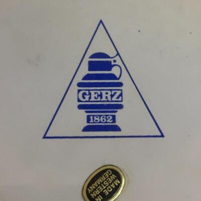 Vintage Gerz Oktoberfest Battlefield German Beer Lidded Stein - 9â€ high x 6â€ wide approx