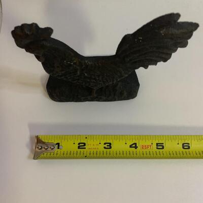 Cast Iron Rooster Chicken Hen Door Stop / Paper weight - 5.5â€ long x 4.5â€ high approx
