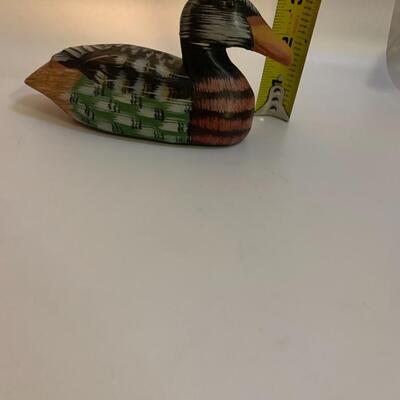 3 Wooden â€œDecoyâ€ Ducks - 6â€ long 8.5â€ long & 10.5â€ long approx. each is 2-3â€ high