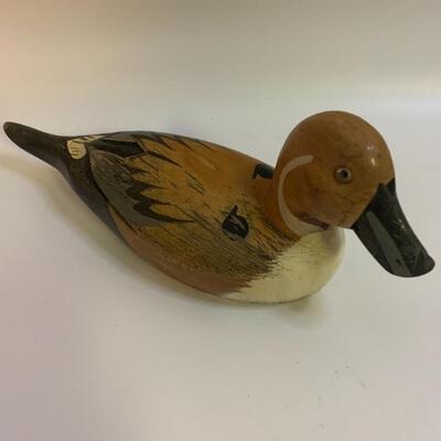 3 Wooden â€œDecoyâ€ Ducks - 6â€ long 8.5â€ long & 10.5â€ long approx. each is 2-3â€ high