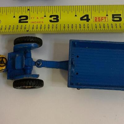 Vintage Lesney England Matchbox Series #39 Ford Tractor & #40 Hay Trailer - 6â€ long approx