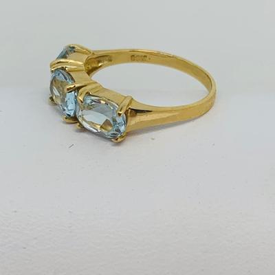 LOT 135: Topaz & 14K Gold Size 6 Ring - 2.39 gtw