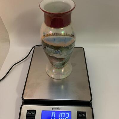 Vintage German Vase â€œGeneral View Niagara Fallsâ€ - 7.5â€ tall x 3â€ wide approx