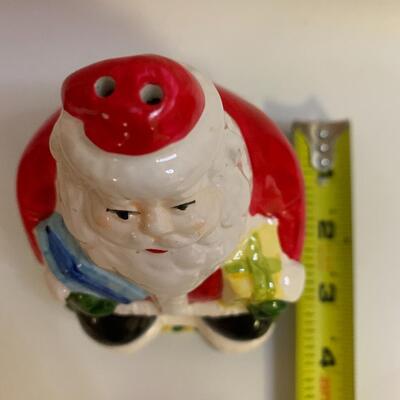 Santa Salt and Pepper Shakers - 5.5â€ tall x 3â€ wide x 3â€ deep