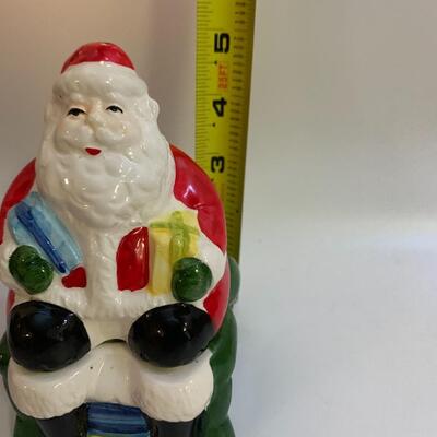 Santa Salt and Pepper Shakers - 5.5â€ tall x 3â€ wide x 3â€ deep