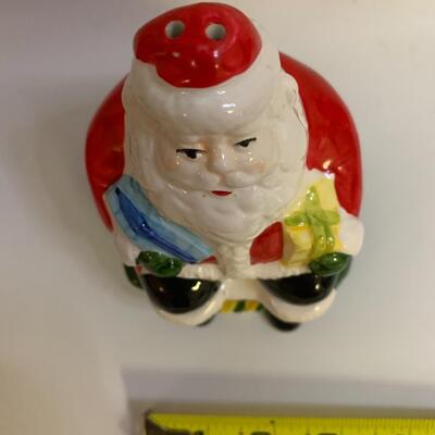 Santa Salt and Pepper Shakers - 5.5â€ tall x 3â€ wide x 3â€ deep