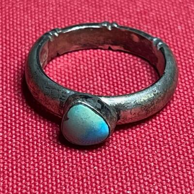 Sterling & Turquoise ring size 8
