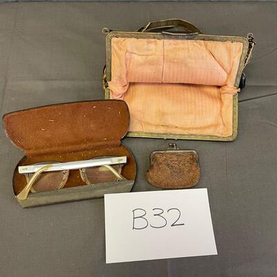 Purse and old glasses