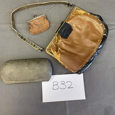 Purse and old glasses