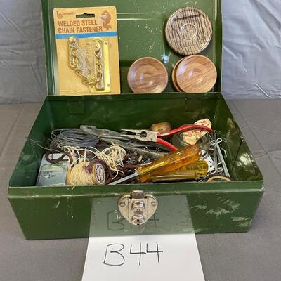 Small tool box & contents