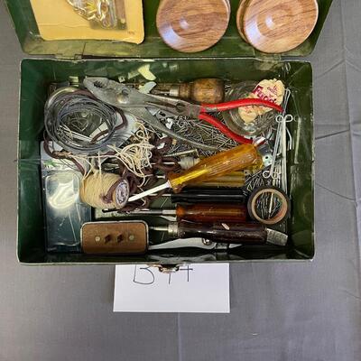 Small tool box & contents
