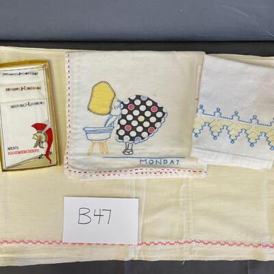 Hankies/table runner/tea towel