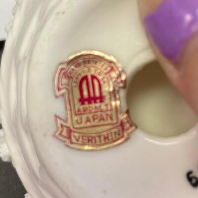 Set of 4 Lenwile China floral candlesticks