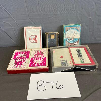 Decks of vintage cards