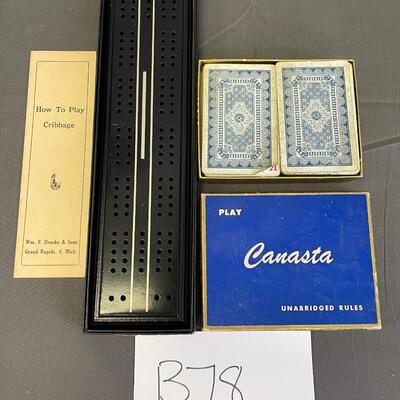 Cribbage and canasta cards