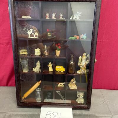 Miniature cabinet & contents