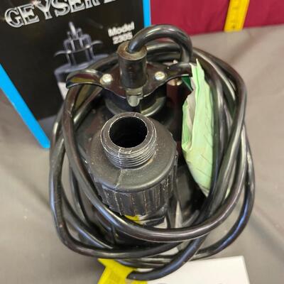 Siser geyser 2 sump pump