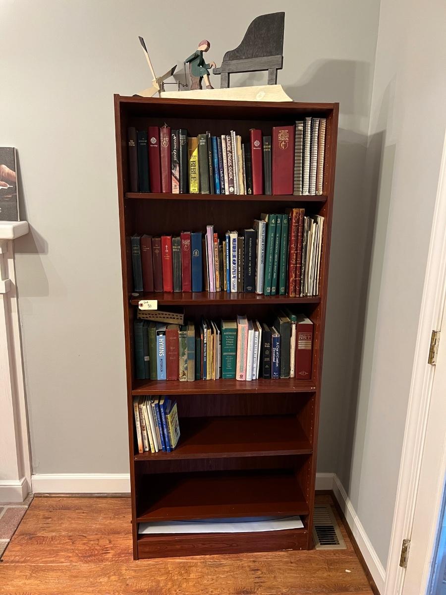 Book, bookshelf lot