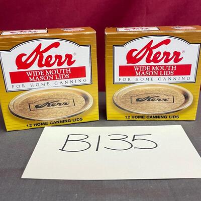 Kerr wide mouthed mason jar lids