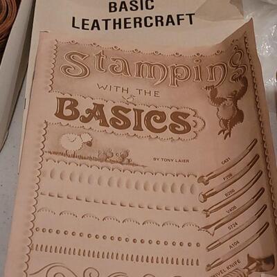 Lot 127: Vintage TANDY Basic Leathercraft Kit and TANDY Inca Tooled Belt Kit