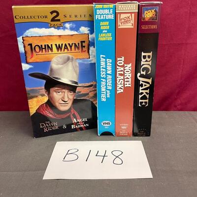 John Wayne assortment VCR tapes