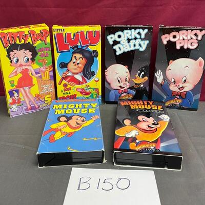 Classic cartoon assortment VCR tapes