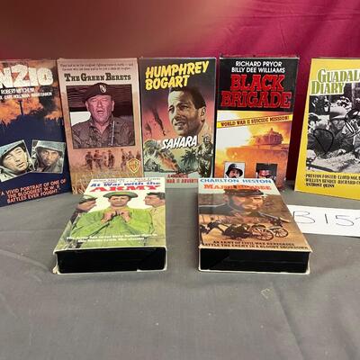 Military assortment VCR tapes