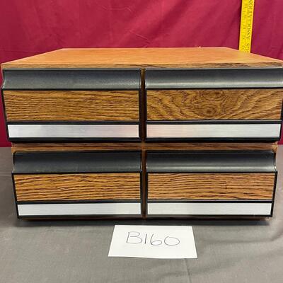 Set of 2 VCR storage boxes